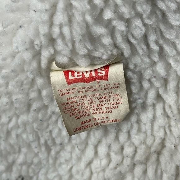 Vintage Levi’s Sherpa Lined Trucker Jacket Made In USA Small - Picture 6 of 6